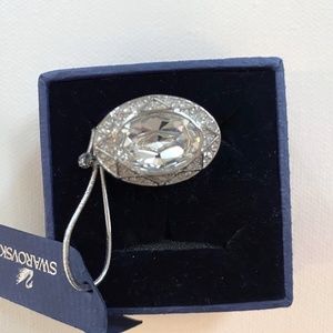 Swarovski ring, silver.